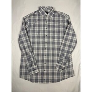 JOHNNIE-O Top Shelf Plaid Button Down Shirt Men's Medium Cotton Blend